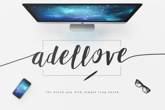 Adellove: A Script Handwritten Font for Editorial Design