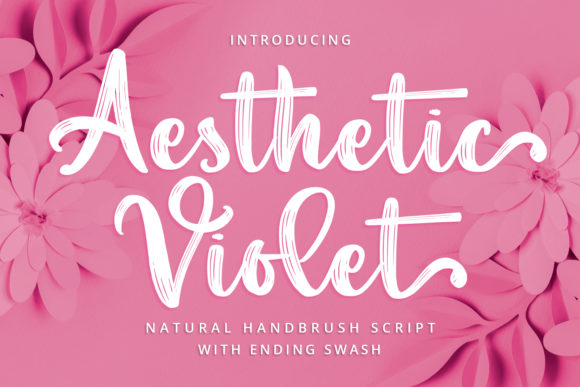 Aesthetic Violet Font for Elegant Editorial Design