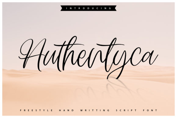 Authentyca: Elegant Script Handwritten Fonts for Editors