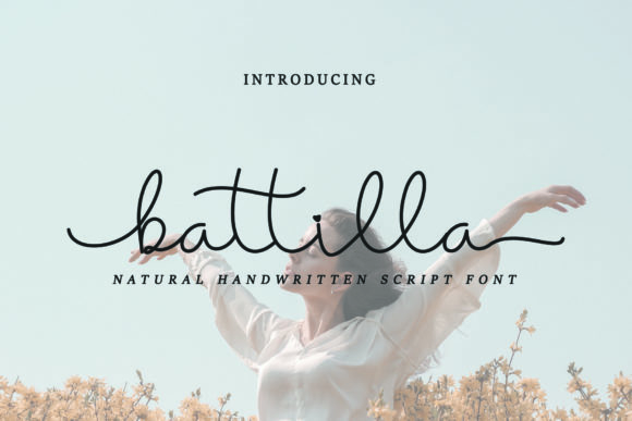 Battilla: Elegant Script Handwritten Font for Web Design