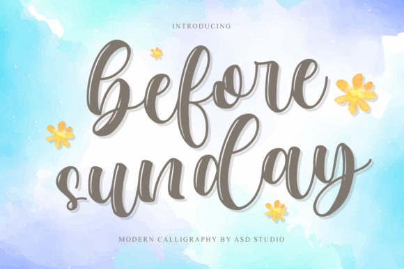 Before Sunday: A Timeless Script Handwritten Font