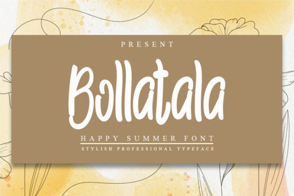Bollatala: A Sweet Handwritten Font for Web Design