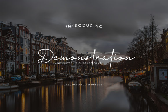 Demonstration Font for Modern Web Design
