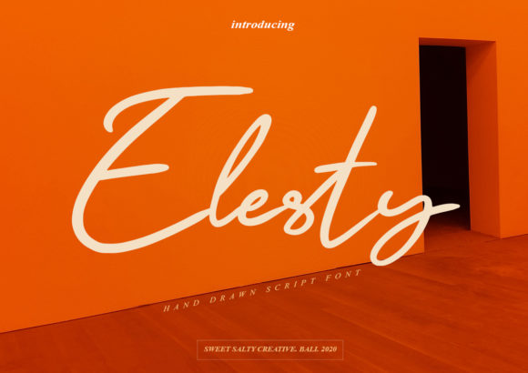 Elesty: A Delicate Script Font for Web Design