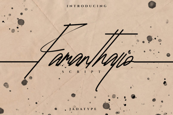 Famanthalio Font for Elegant Handmade Designs