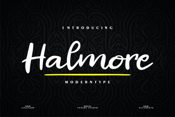Halmore: A Timeless Script Handwritten Font for Editors