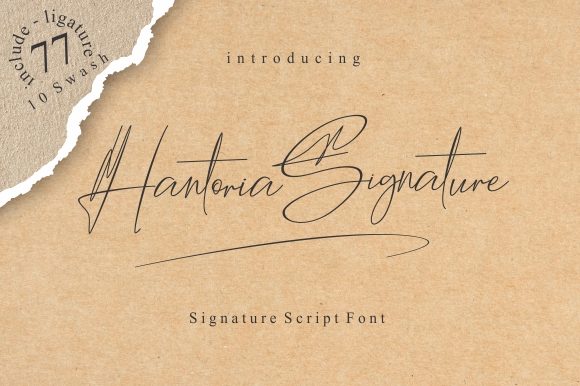 Hantoria Signature: Elegant Script Font Review