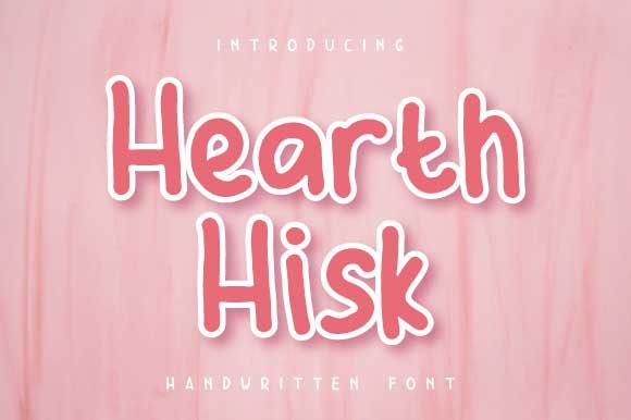 Hearth Hisk: A Friendly Handwritten Font for Brands