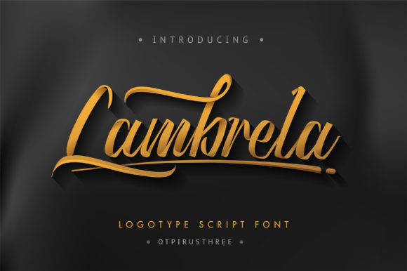 Lambrela Font: Elegant Script for Editorial Design
