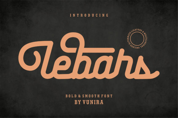 Lebars: A Modern Script Font for Editorial Design