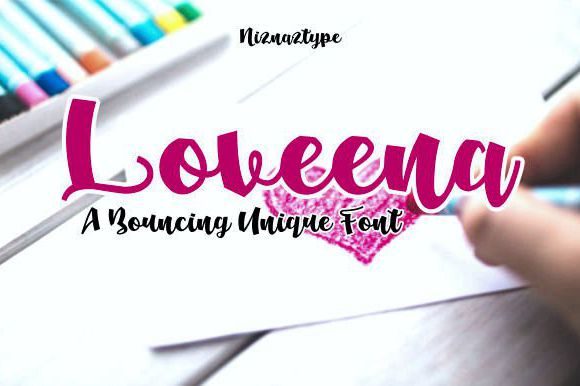 Loveena: A Flowing Handwritten Font for Editorial Design
