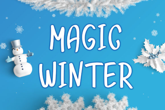 Magic Winter: A Handwritten Typeface for Editorial Design