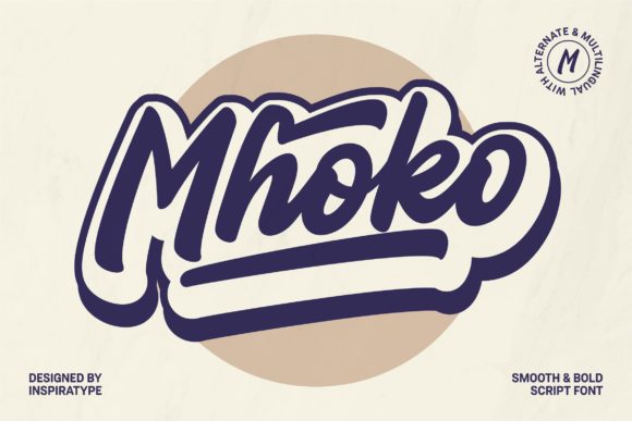 Mhoko Script Font for Modern Web Design
