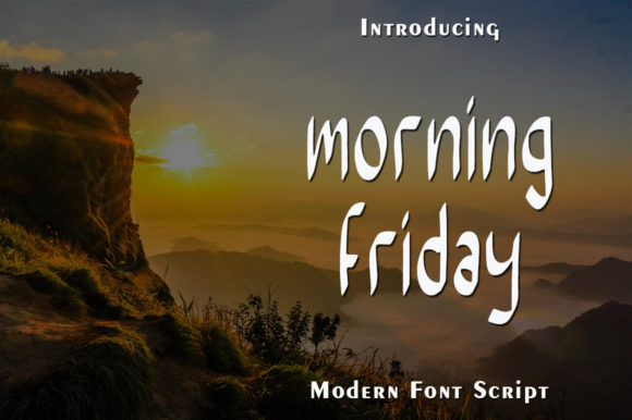 Morning Friday Handwritten Font for Crafters
