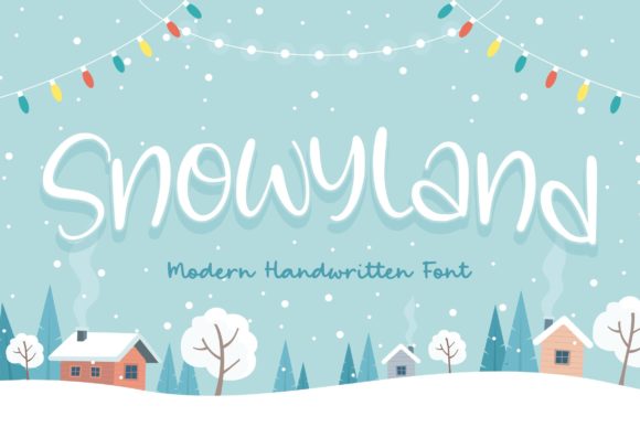 Snowyland: A Handwritten Font for Authentic Branding