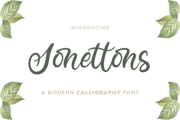 Sonettons: A Delicate Handwritten Font for Makers