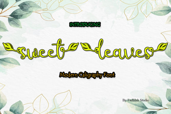 Sweet Leaves: A Refined Script Handwritten Font