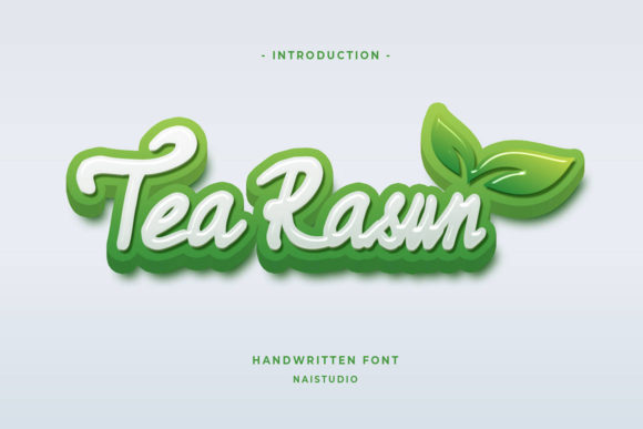 Tea Rasun Font: Elegant Script for Branding