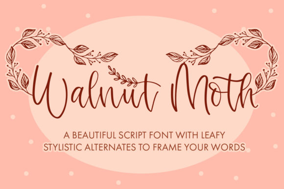 Walnut Moth: A Premium Script Handwritten Font for Web Design